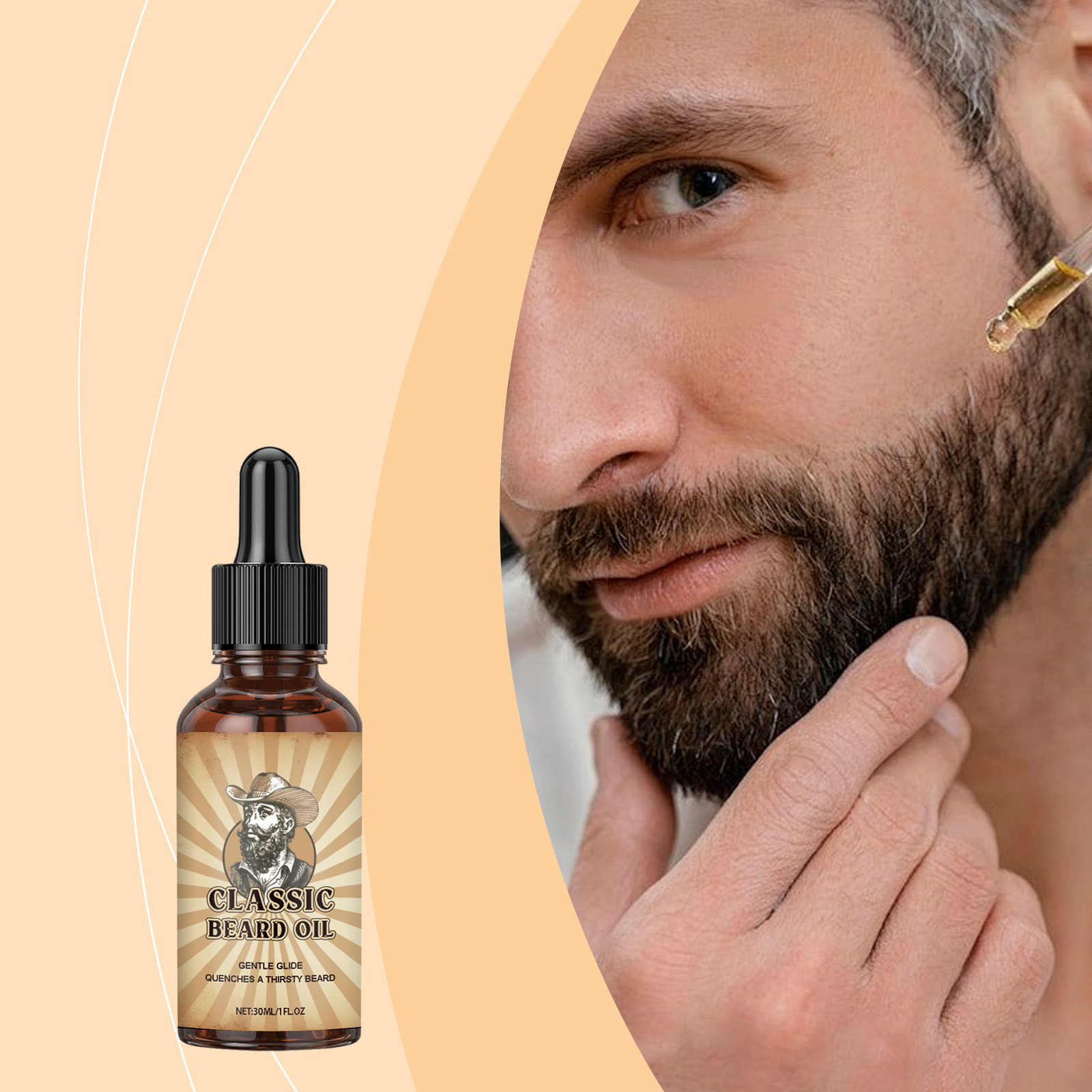 Beard Oil Growth - Beard Growth Care Essential Oil Improves