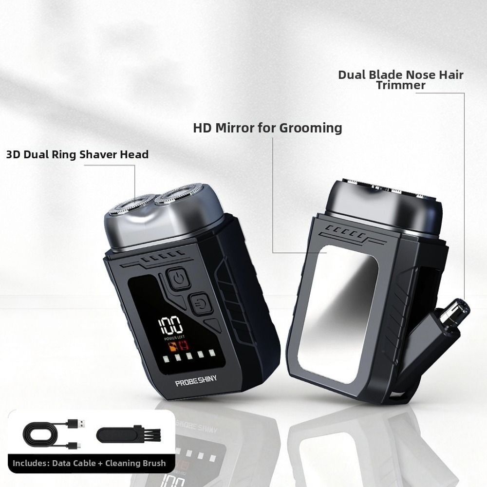 2in1 Mini Electric Shaver Digi - Men'S Grooming Mirror ulasan dan harga
