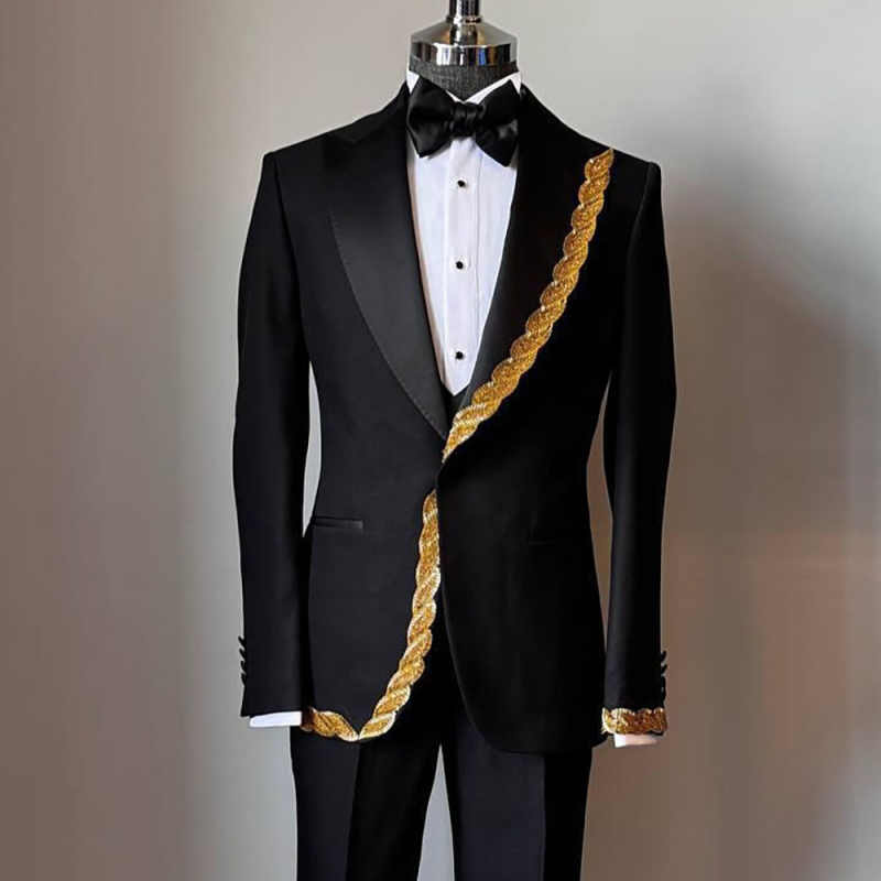 Customized Glitter Rhinestones - Men'S Grooming Jacket ulasan dan harga