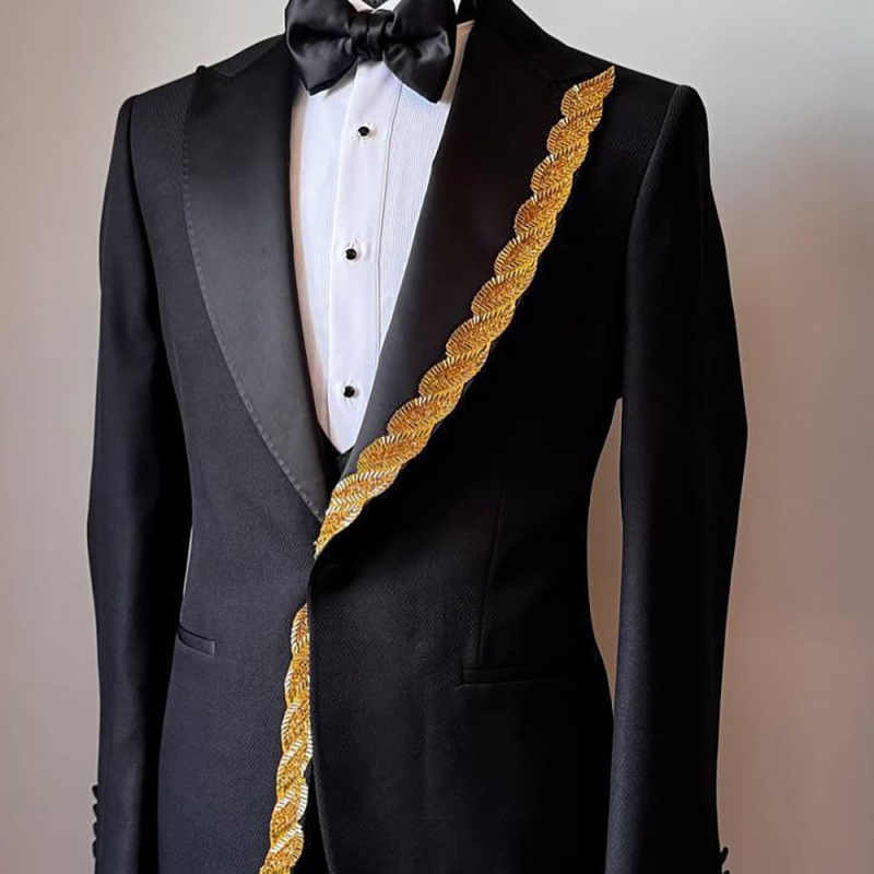 Customized Glitter Rhinestones - Men'S Grooming Jacket ulasan dan harga