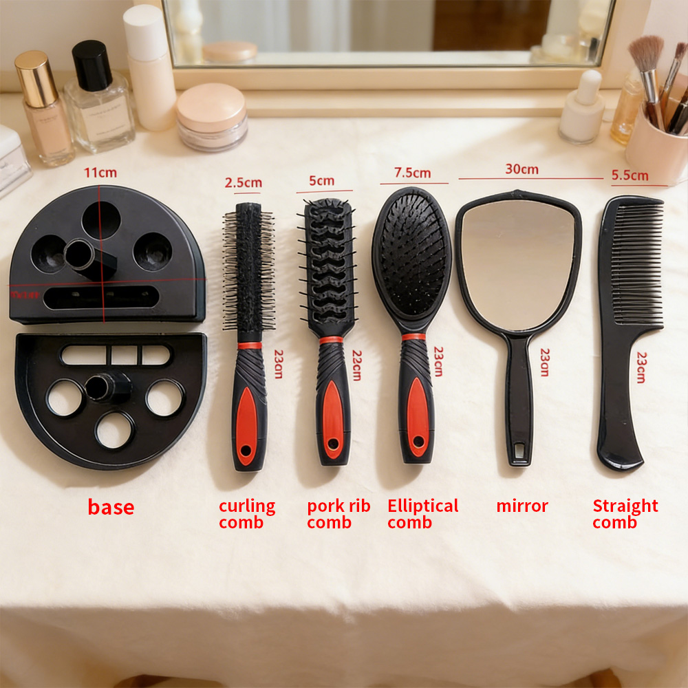 5-in-1 Mirror & Comb Set with  - Men'S Grooming Mirror ulasan dan harga