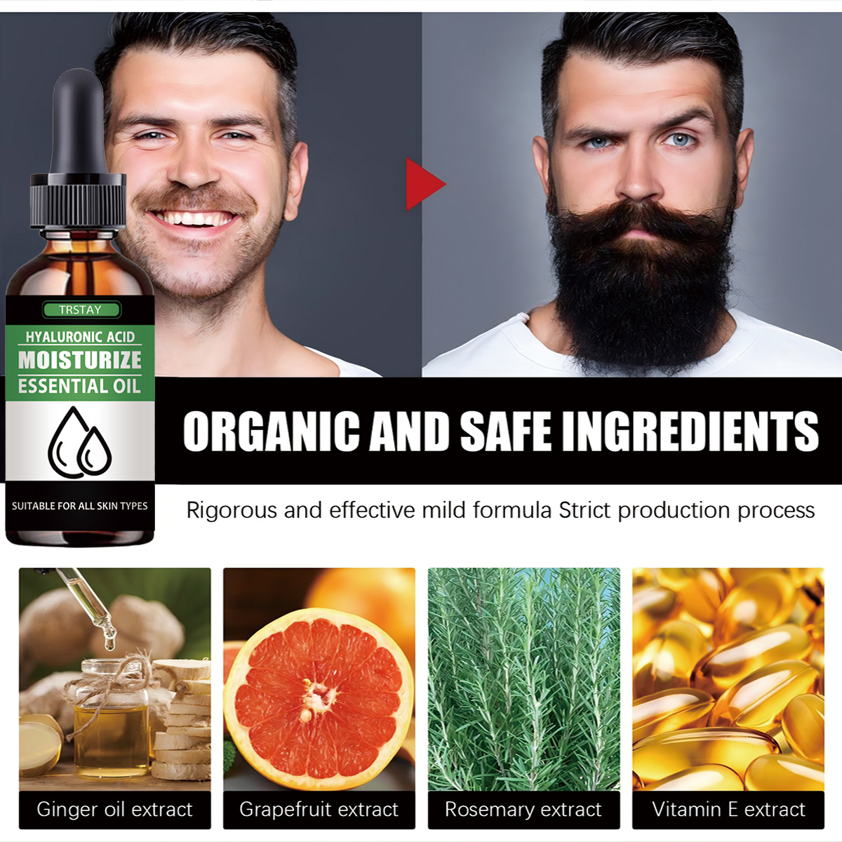 100%Natural Accelerate Facial  - Beard Oil Growth ulasan dan harga