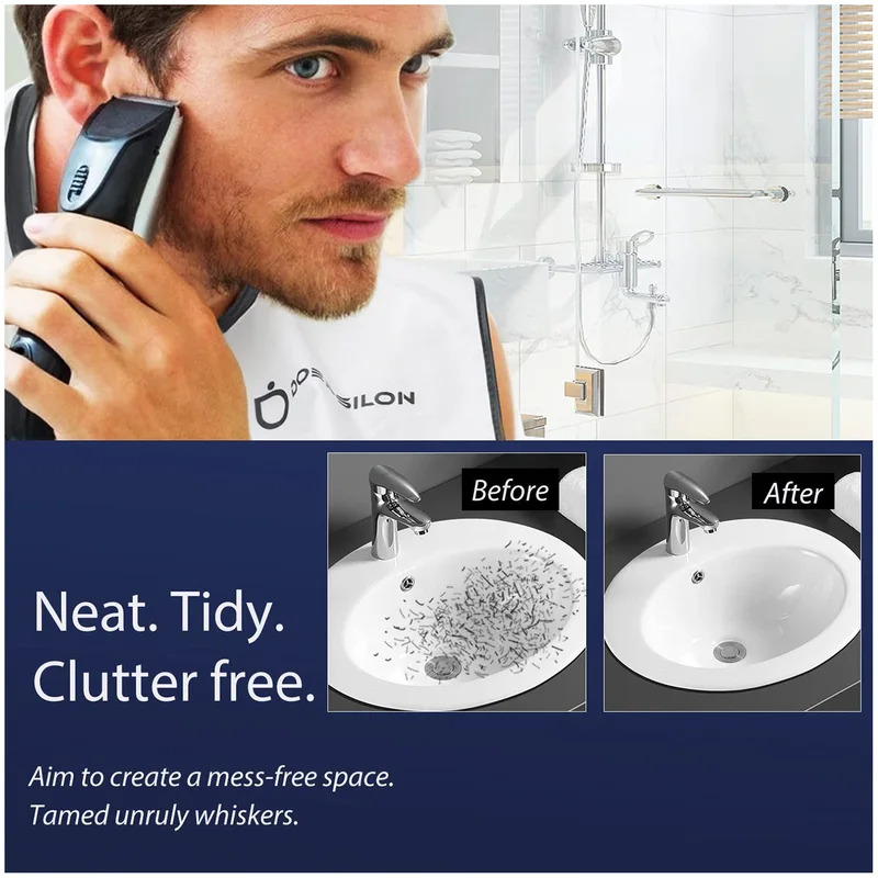1pc Men Beard Shaving Apron Tr - Men'S Grooming Mirror ulasan dan harga