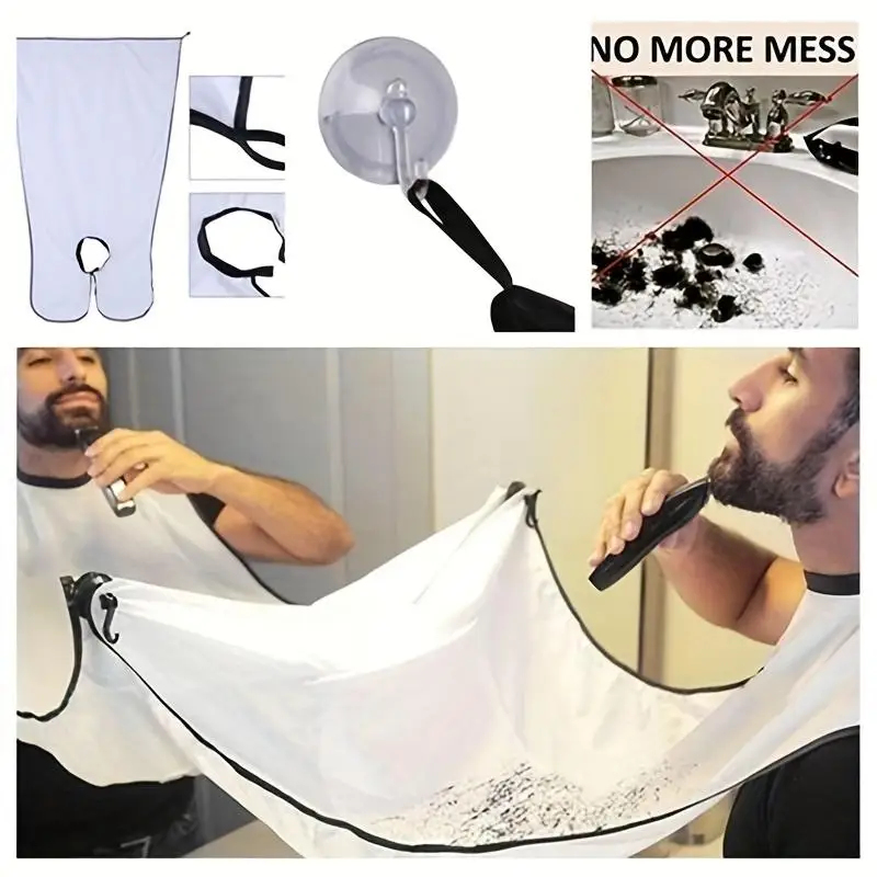 Shaving Hair Catcher Beard Bib - Men'S Grooming Mirror ulasan dan harga
