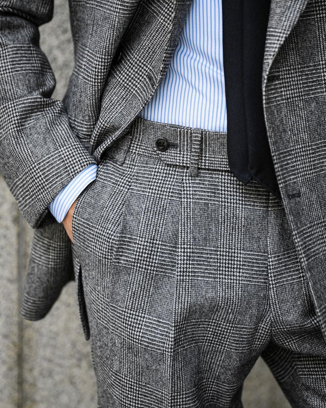 Business Plaid Men Suit 2 Piec - Men'S Grooming Jacket ulasan dan harga