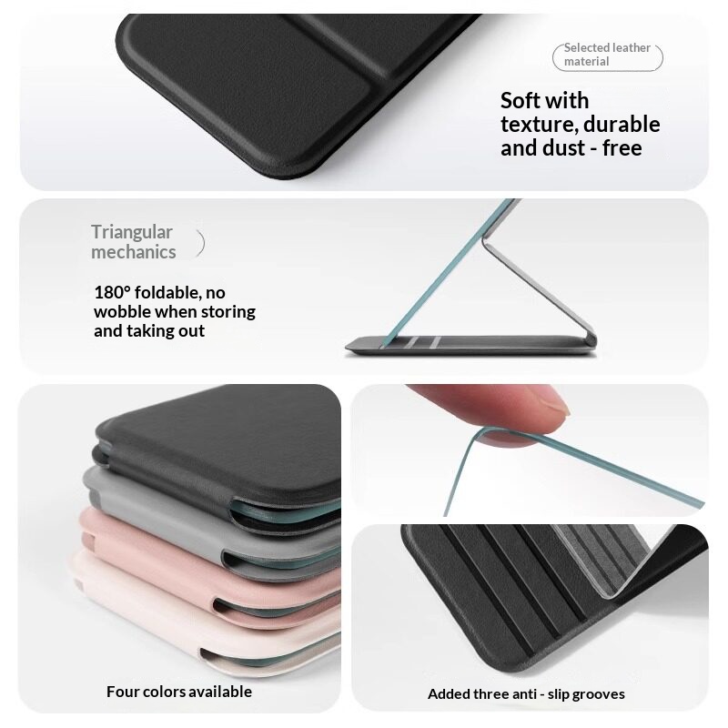 Foldable PU Leather Compact Mi - Men'S Grooming Mirror ulasan dan harga
