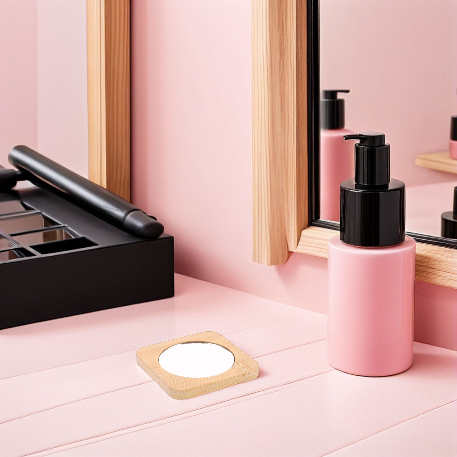 12Pcs Pocket Makeup Mirror Woo - Men'S Grooming Mirror ulasan dan harga