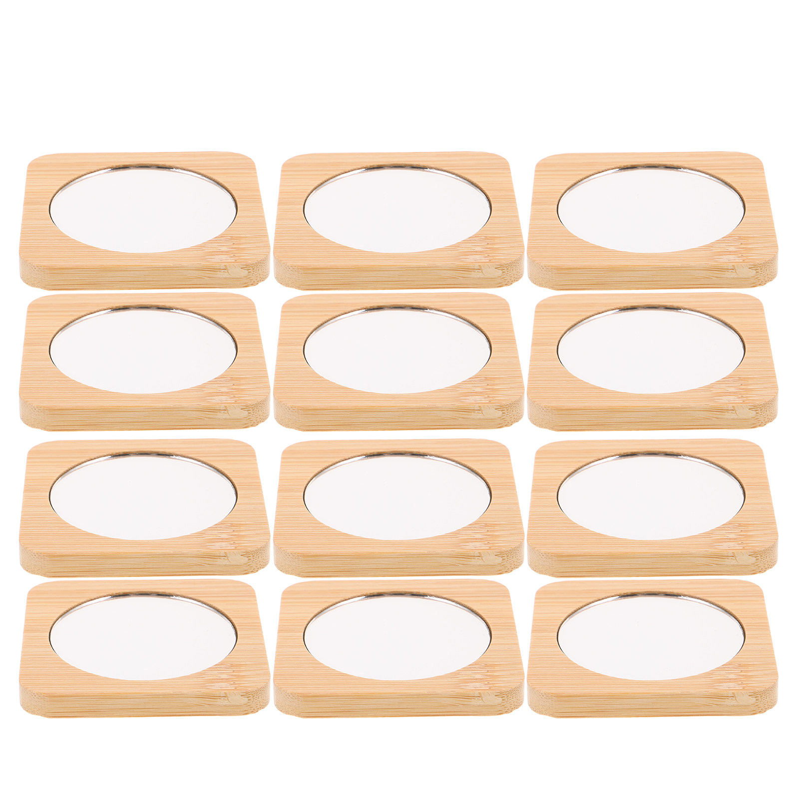 12Pcs Pocket Makeup Mirror Woo - Men'S Grooming Mirror ulasan dan harga