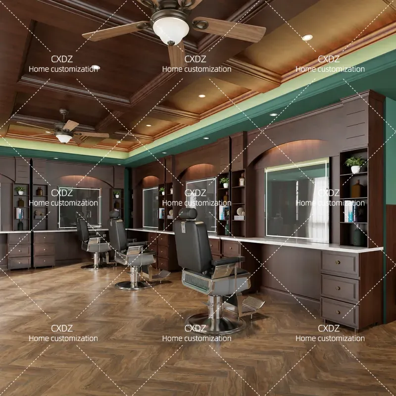 High End Retro Barber Shop Mir - Men'S Grooming Mirror ulasan dan harga