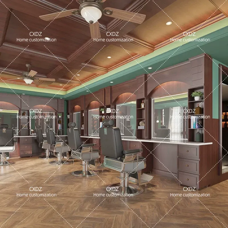 High End Retro Barber Shop Mir - Men'S Grooming Mirror ulasan dan harga