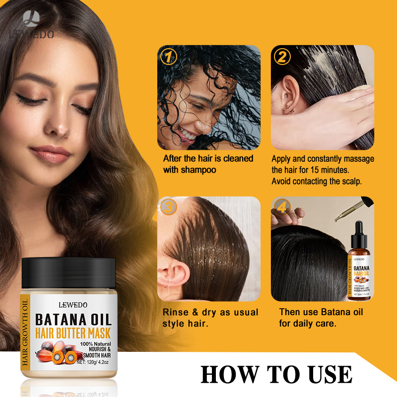 LEWEDO Batana Oil Hair Growth  - Beard Oil Growth ulasan dan harga