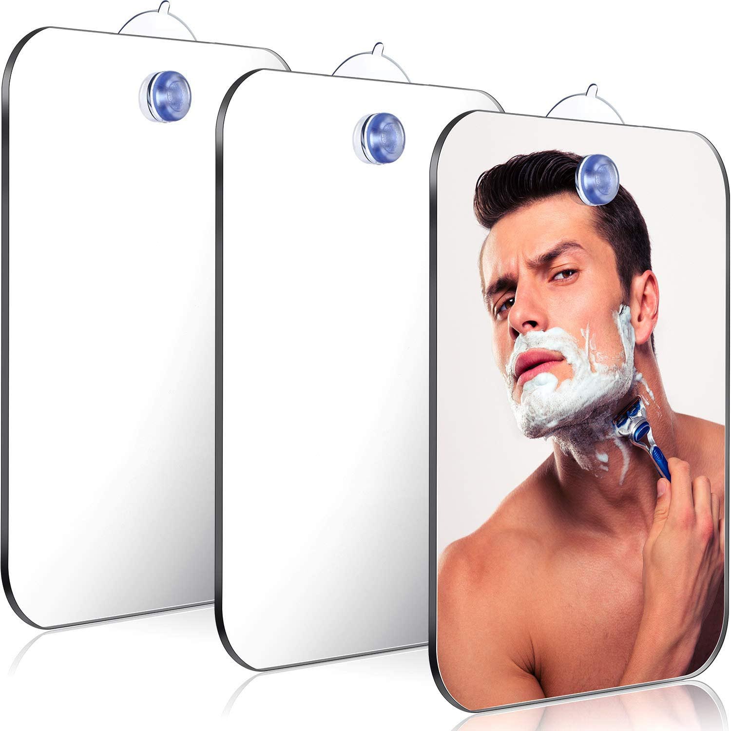 1PCS Acrylic Shower Mirror wit - Men'S Grooming Mirror ulasan dan harga