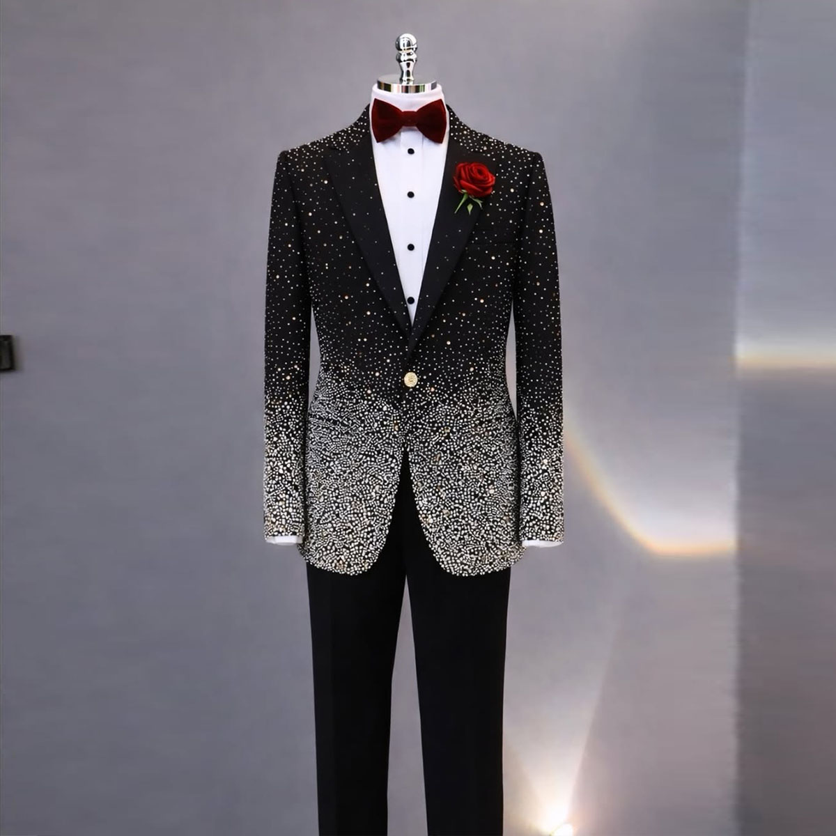 Handsome Rhinestone Diamond Me - Men'S Grooming Jacket ulasan dan harga