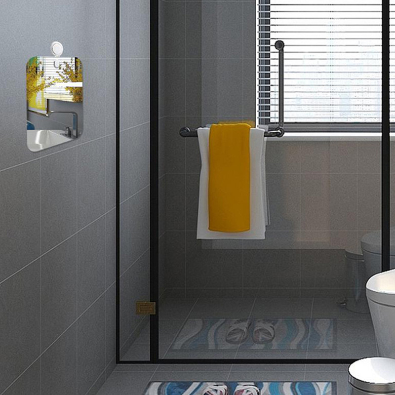 Acrylic Shower Mirror with Reu - Men'S Grooming Mirror ulasan dan harga